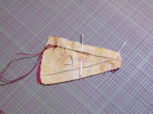 Stitching the outside edges together first